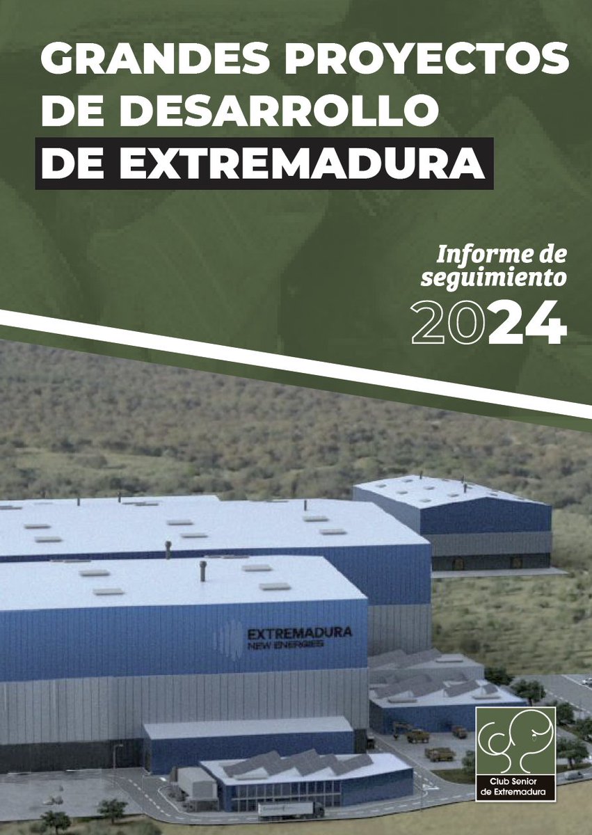 El informe del Club Senior que analiza grandes proyectos empresariales de la región señala sobre la iniciativa de Extremadura New Energies que 'es evidente que este Proyecto puede suponer un verdadero revulsivo para la ciudad de Cáceres al generar una serie de actividades