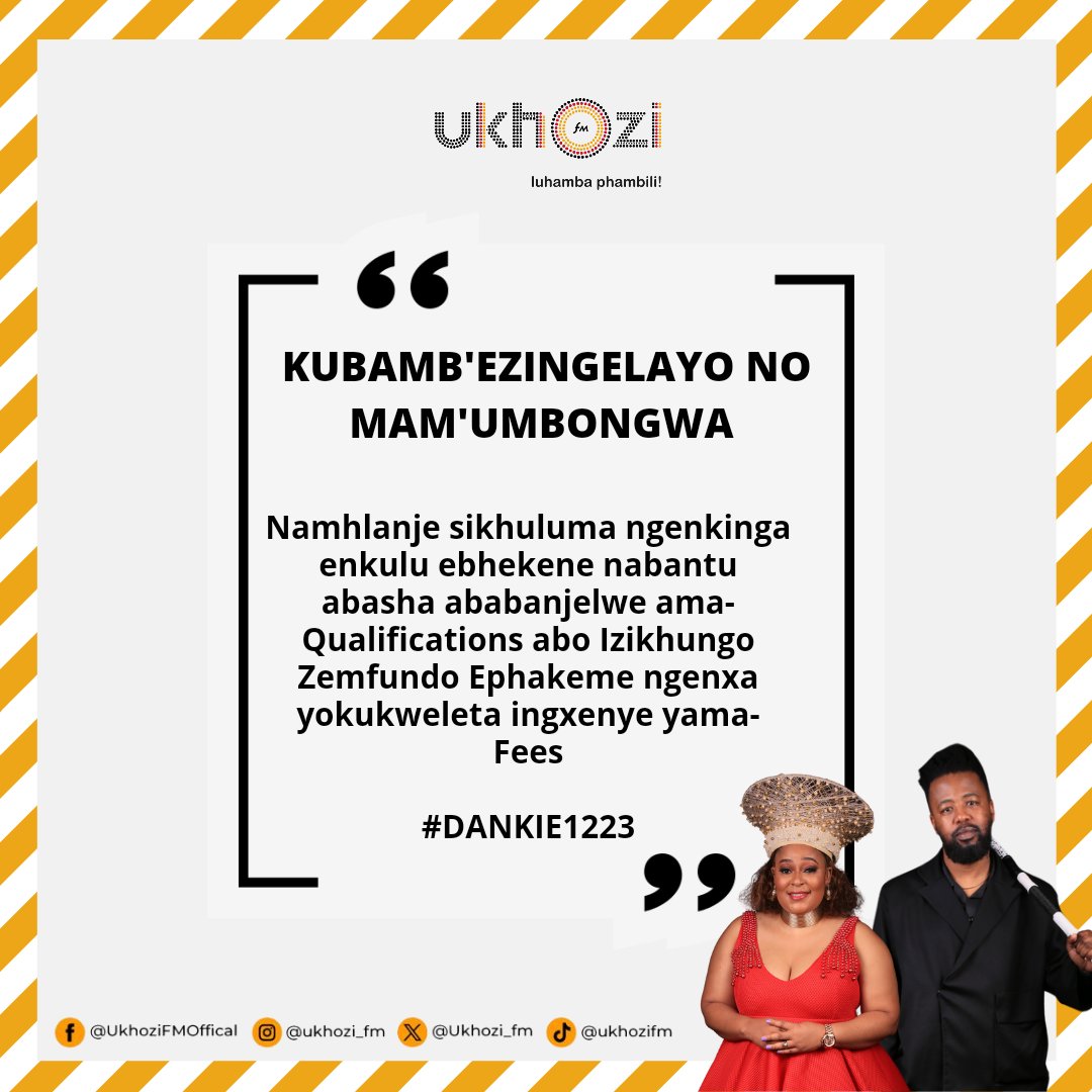 Kubamba Ezingelayo noMam’ uMbongwa #Dankie1223 #UkhoziFM #AfrikaYami #30YearsOfDemocracy