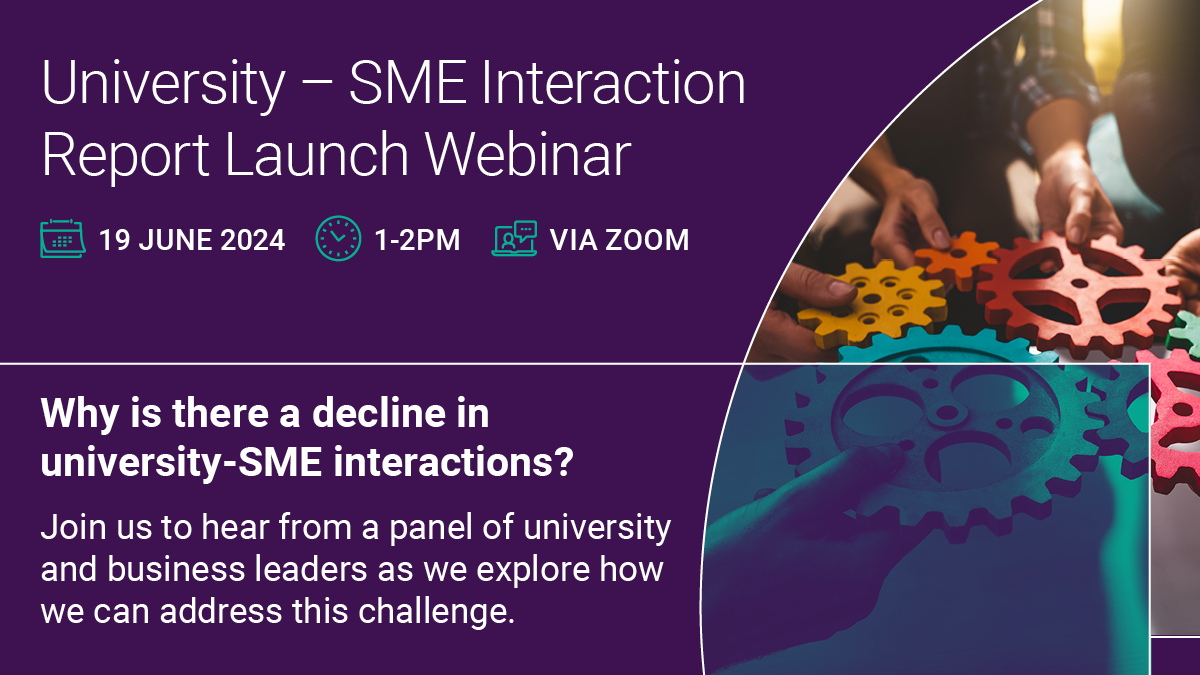 📢Sign up to our upcoming #webinar exploring the challenging state of university-SME engagement. Join our expert panel including: 🗣️NCUB's @GraemeTR 🗣️Coventry University's @PaulN_CovUni 🗣️FSB's @SavageRoni For more information and to sign up: bit.ly/NCUBEVENTSME