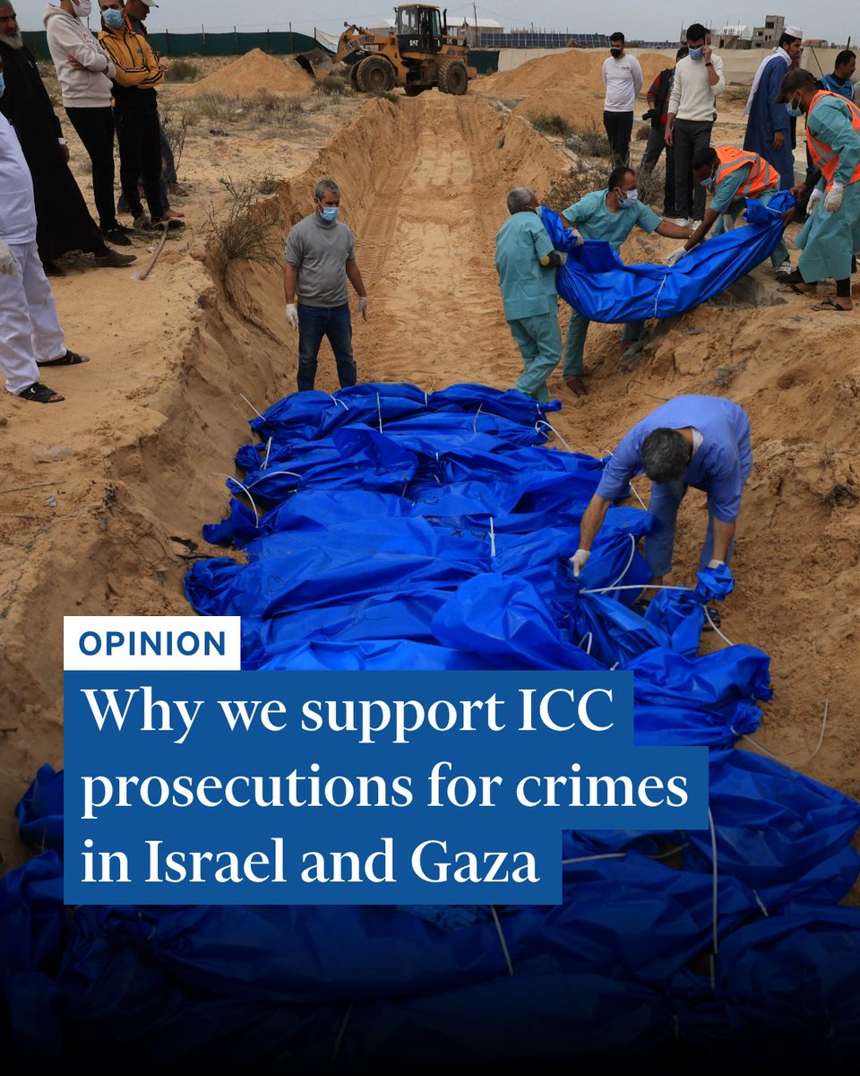 Opinion: 'As international lawyers, we felt compelled to assist when the prosecutor of the International Criminal Court, Karim Khan, asked us to advise whether there was sufficient evidence to lay charges of war crimes and crimes against humanity. Today, the prosecutor has taken