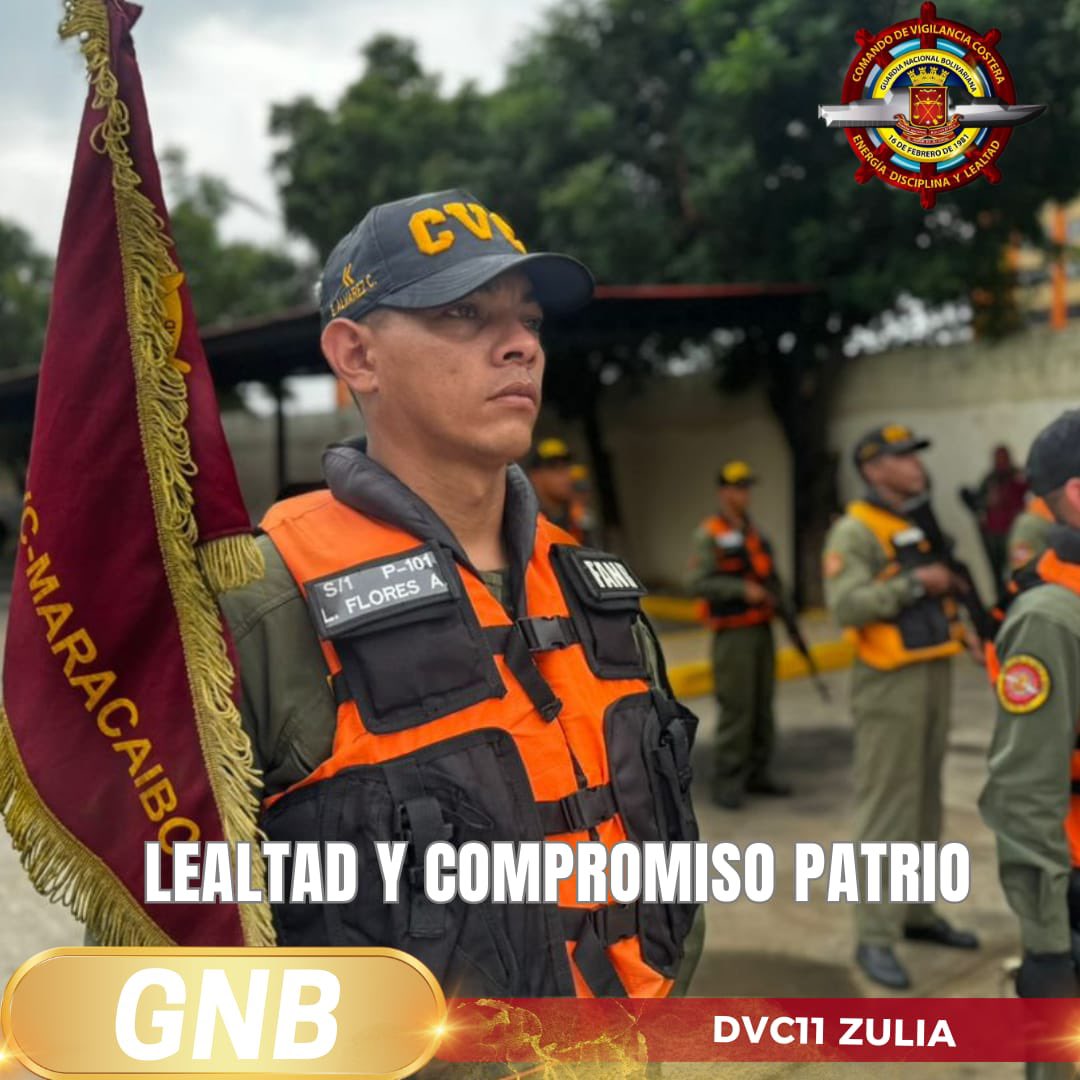 Somos Centinelas Permanentes de la Guardia Nacional Bolivariana comprometidos con la patria, dispuestos a darlo todo para defenderla, respetando a la Constitución de la República Bolivariana de Venezuela.