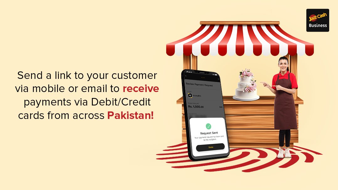 Payment solutions in every situation! JazzCash Business app introduces the option of paying via link where you can send your customers the payment link on their mobile number or email ID to receive payments. Download JazzCash now: bit.ly/3PBNAhp