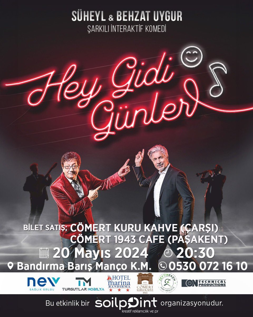 Bu akşam Bandırma, yarın Balıkesir ve Afyon… #heygidigünler