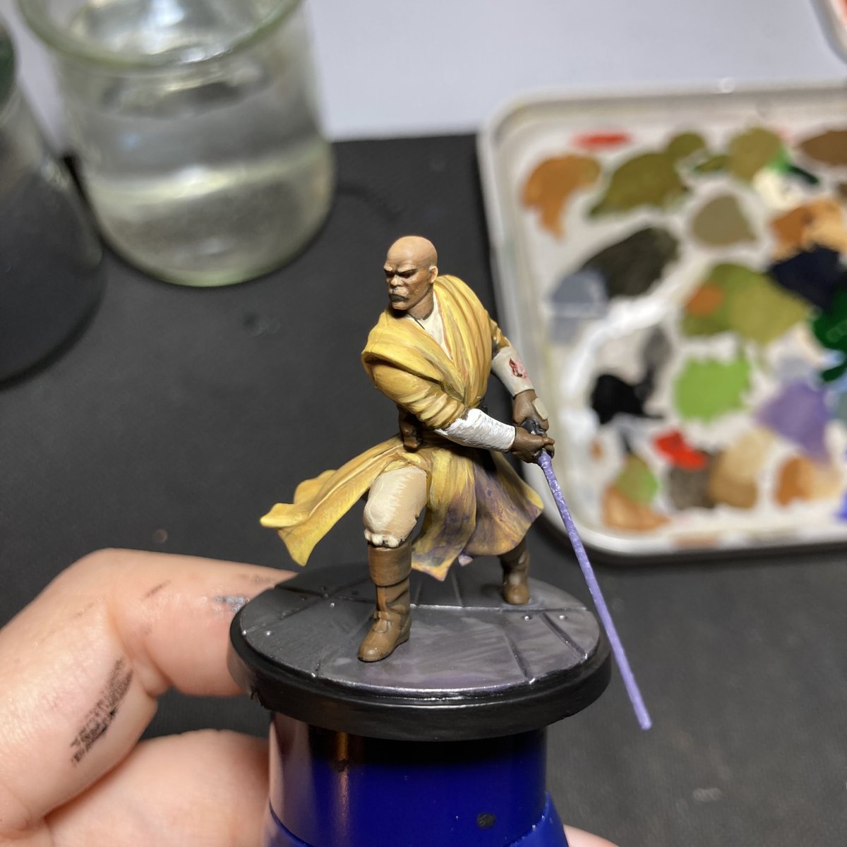🎨 Mace Windu pour le jeu #StarWarsShatterpoint 

#starwars #ShatterPoint #peinturesurfigurine #paintingminis #miniaturepainting <a href="/Asmodee_fr/">asmodee France</a> #jds #j2s #paintingshatterpoint #macewindu #tabletop