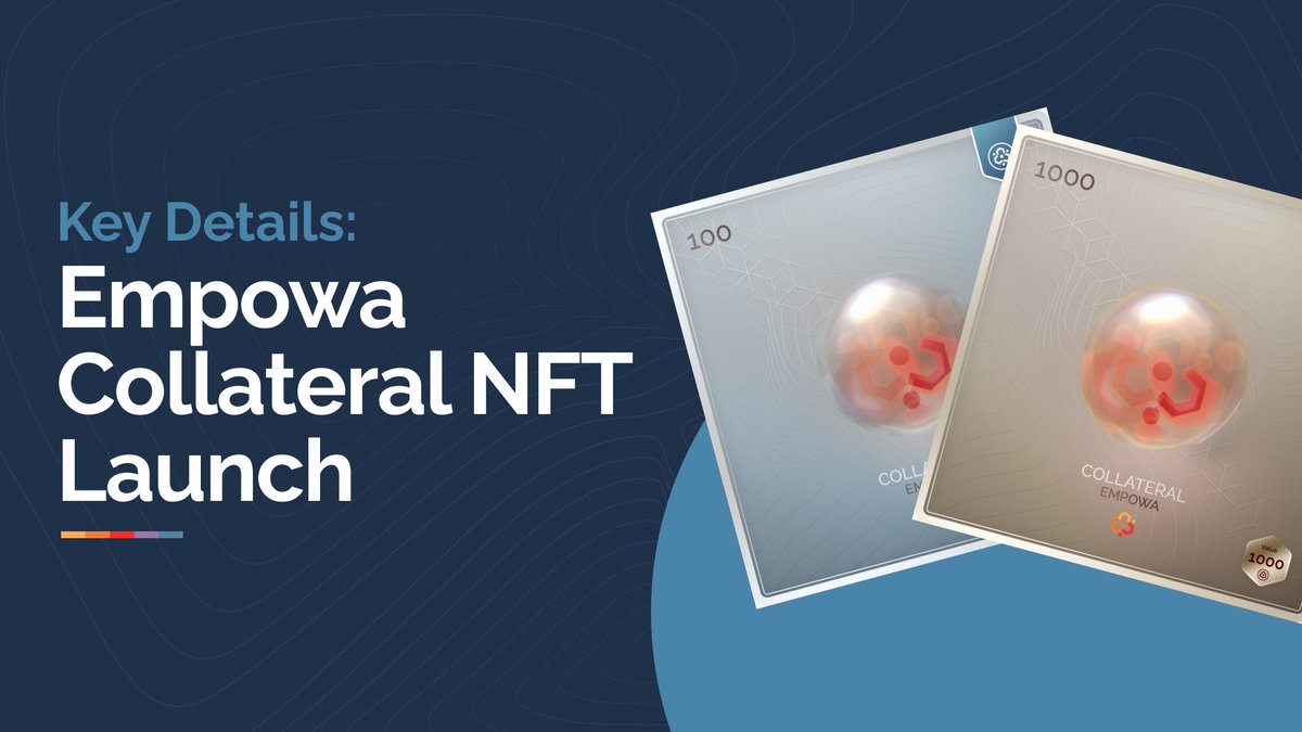 Empowa Collateral NFT Launch - Key Details 📝🏠🔑

👇🏽 Dive into the full article:
empowa.io/empowa-collate…

Article overview:
🔒 Exclusive Access for Founding Community Members
🛒 General Public Sale
📈 Purchase Limits
📝 NFT Details and Buyback Terms
⏳ Marketplace Launch Delay