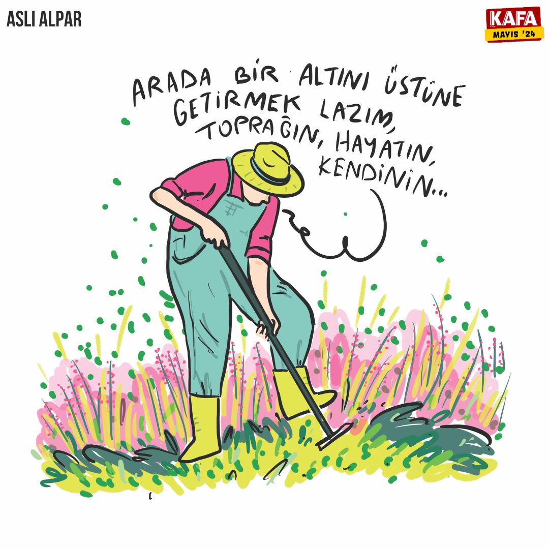 Haftaya bir hatırlatmayla başlayalım 🌻🌿

"Arada bir altını üstüne getirmek lazım, toprağın, hayatın, kendinin..."

🎨 <a href="/aslialpar/">aslıalpar</a> #Mayıs sayısında