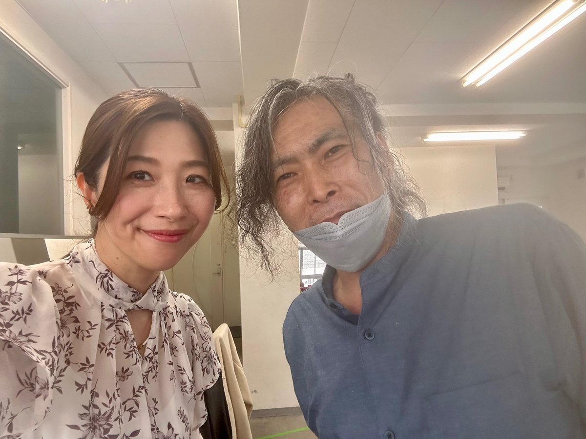 SaeNakarai's tweet photo. #名探偵サトラレ
私は　✨旅館の女将 小林美津子役✨
　　　　　　　
サトラレ原作の佐藤マコト先生に似顔絵を描いていただきました♪

有難うございました❣️ https://t.co/I5H4iIdpFQ
