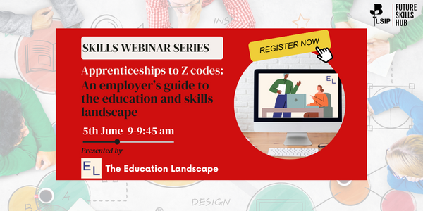 📣 #LSIP presents a series of skills #Webinars, kicking off with '#apprenticeships to Z Codes: An Employer’s Guide to the #education and #skills Landscape' on June 5th June. This webinar will cover all aspects of the education and skills landscape
👉bit.ly/3V6ztDP