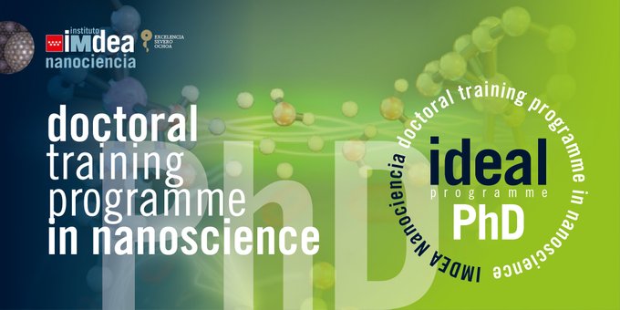El programa de becas @IDEALcofund de @IMDEA_nano abre hoy el plazo de solicitud hasta el 23/08. 

¿Quieres hacer tu doctorado en #nanociencia, en una institución 🔝@somm_alliance en 📍Madrid?

📝Ya puedes ver las ofertas y solicitar tu beca en idealcofund-project.eu/phd/