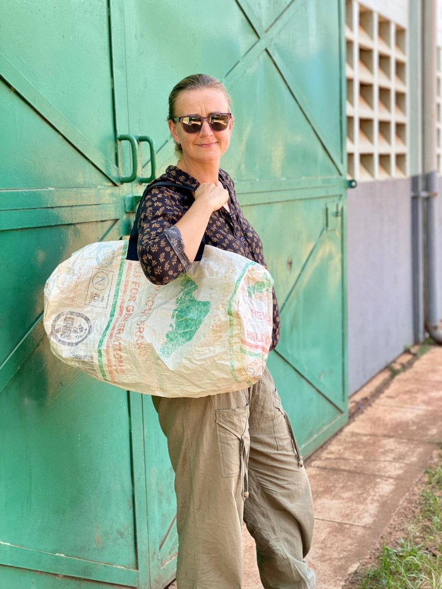 Travel sustainably with our eco-friendly duffle bags made from recycled cement bags! 🌍💚 100% waterproof, lightweight, and roomy for all your essentials. Join the movement towards a greener future today! 🌱✈️ #EcoFriendly #SustainableTravel #RecycledPlastic
