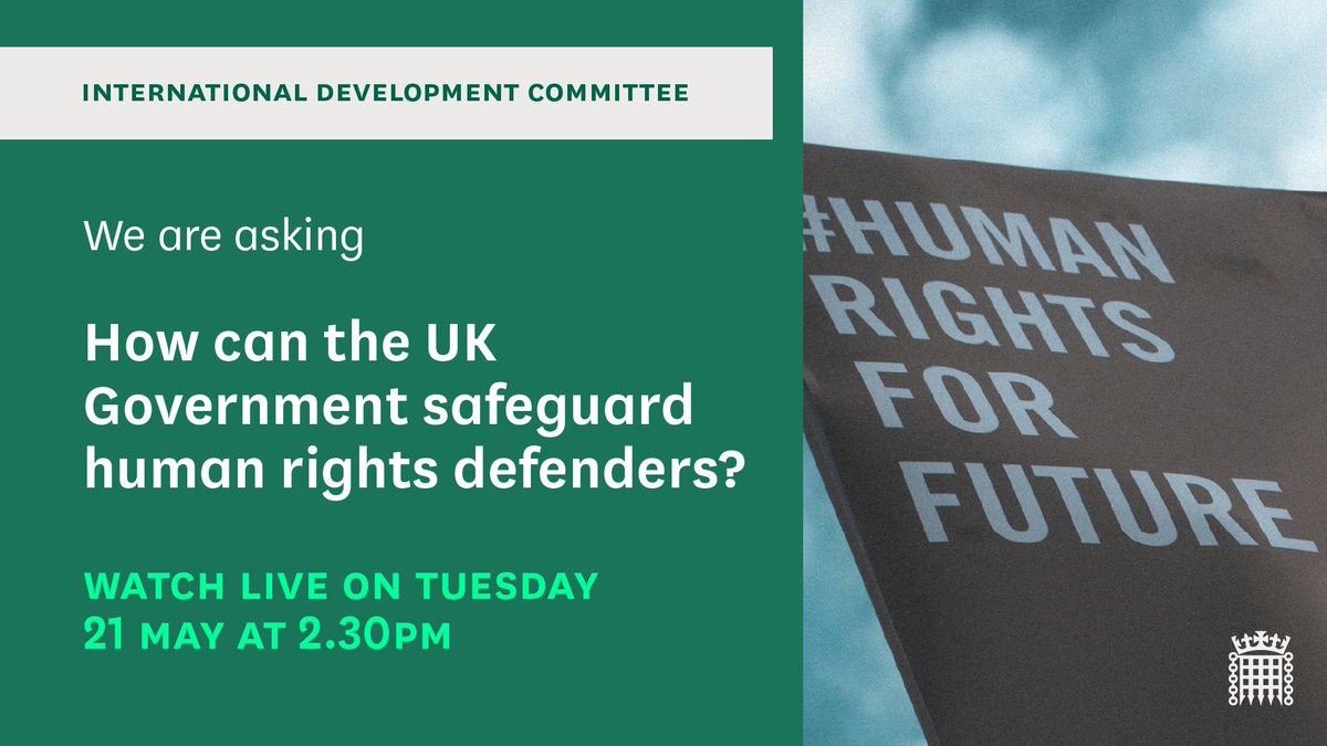 Join us with @amnesty, @IFES1987 & more tomorrow from 2.30pm. @SarahChampionMP Find out more here: committees.parliament.uk/event/21671/fo…