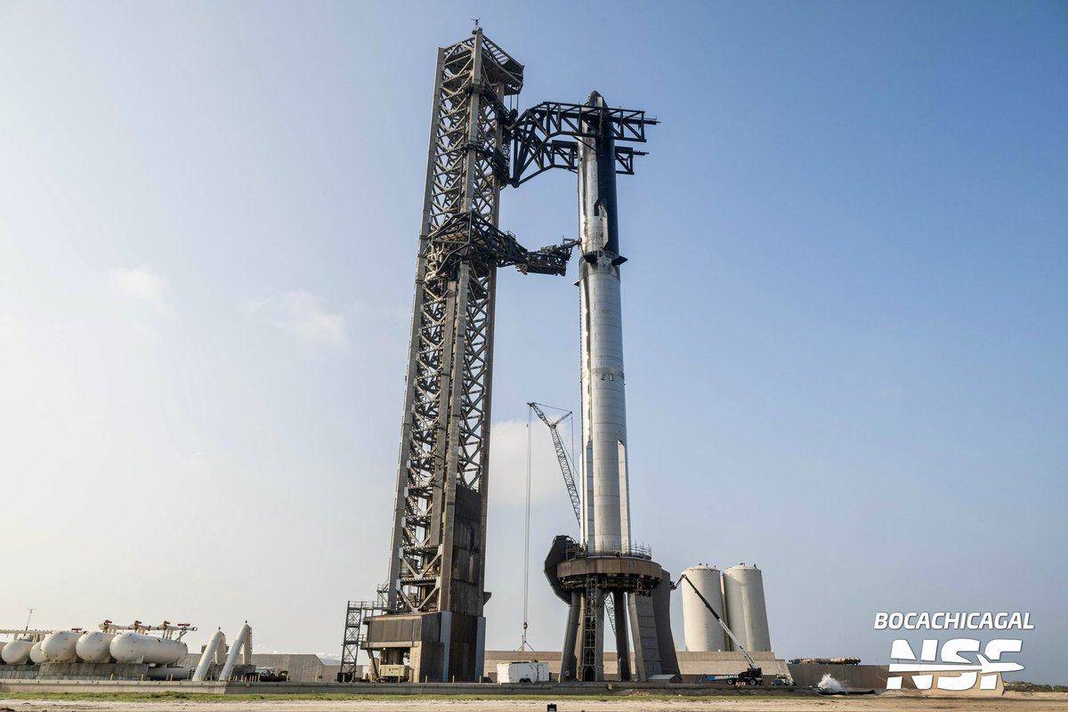 Mary (@bocachicagal) on Twitter photo Headed out of Starbase ahead of today’s full stack WDR. Booster 11 and Ship 29 are about to get frosty! ❄️🚀❄️
youtube.com/live/7_fIEFixU…
<a href="/NASASpaceflight/">NSF - NASASpaceflight.com</a> Headed out of Starbase ahead of today’s full stack WDR. Booster 11 and Ship 29 are about to get frosty! ❄️🚀❄️
youtube.com/live/7_fIEFixU…
<a href="/NASASpaceflight/">NSF - NASASpaceflight.com</a>