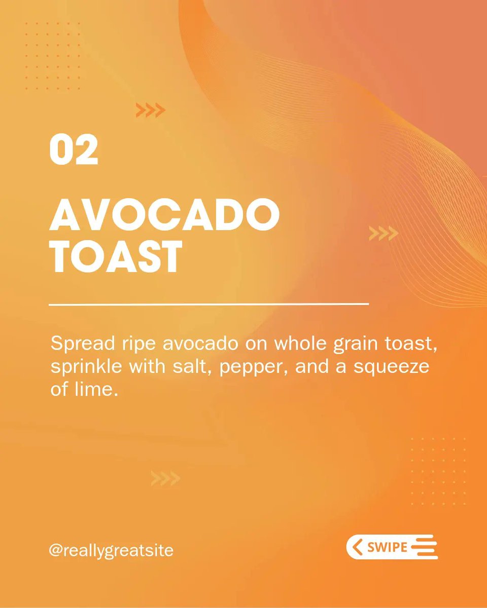 tyraxng's tweet photo. 🌅 Rise and shine, busy bees! 🐝 Kickstart your day with these quick and nutritious breakfast ideas designed for the go-getters! 💼

From avocado toast to smoothie power-ups, we've got you covered. Fuel your mornings right and keep your productivity soaring. 🍽️ https://t.co/YXyekVtX6j