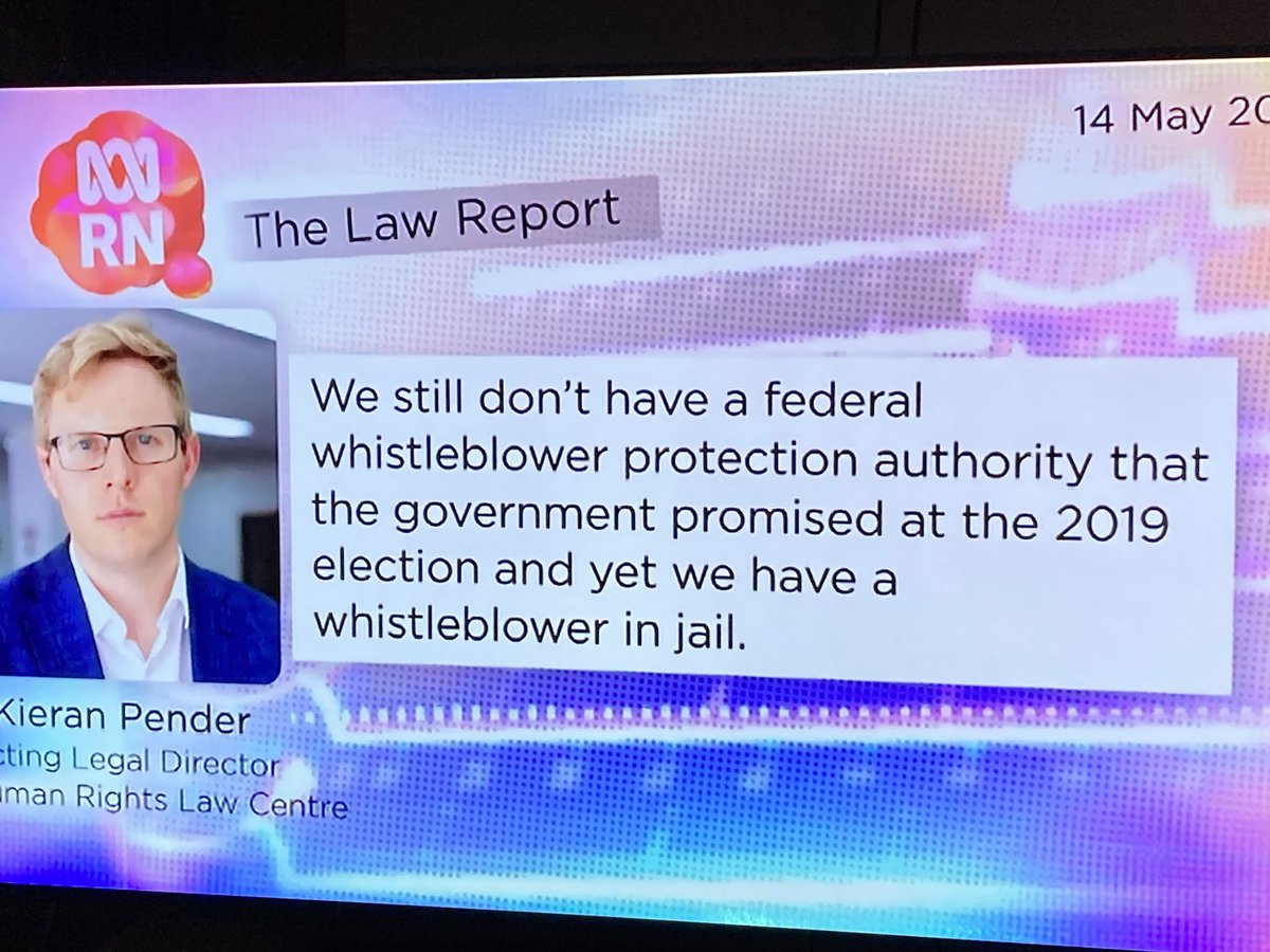 Thank you ⁦@TheRealPBarry⁩ #MediaWatch for your story on the persecution of #DavidMcBride. And an AG who has seems to have lost his reforming zeal for transparency and #whistleblowers protection. #auspol