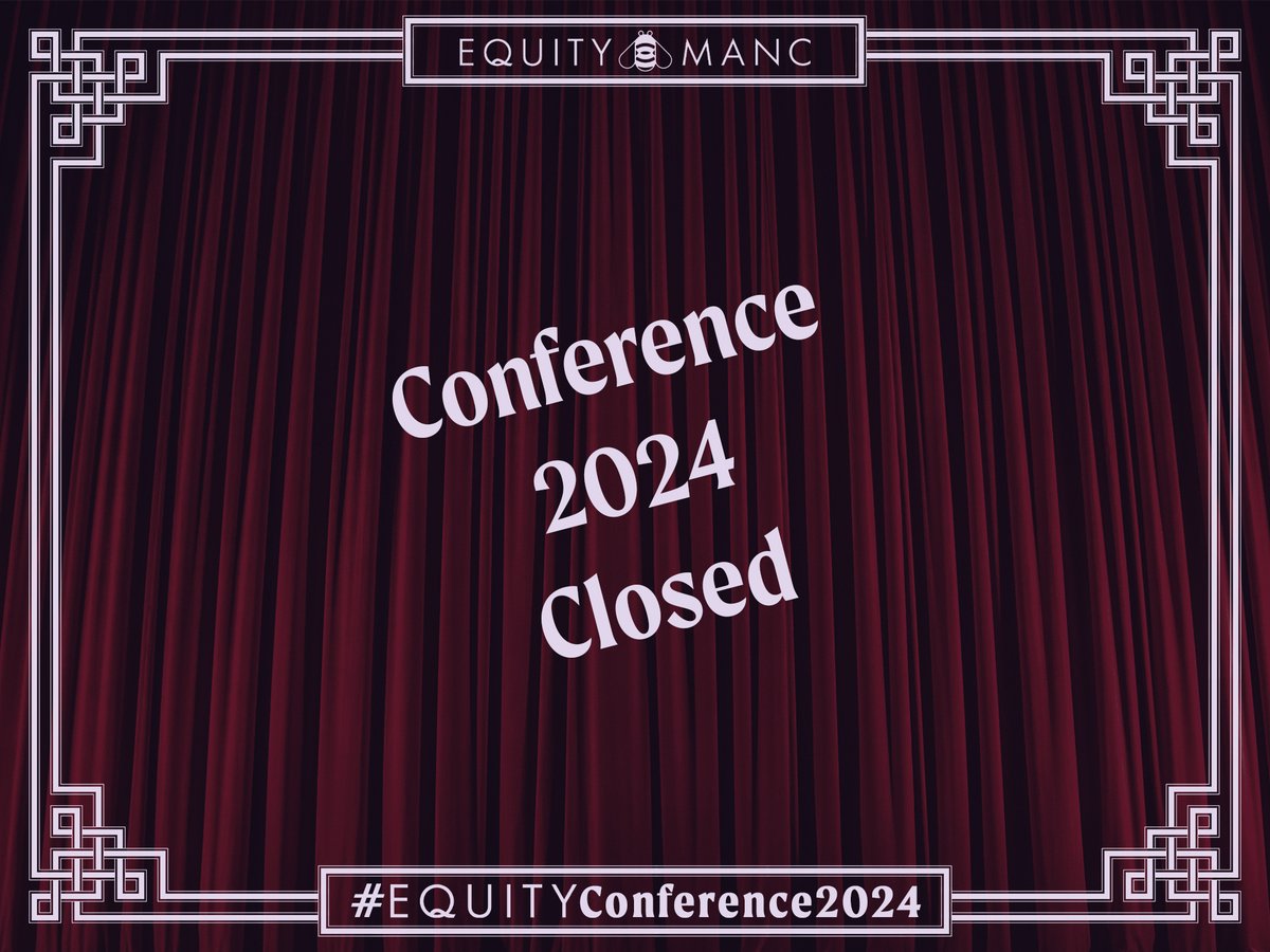 And the curtain has fallen on #EquityConference2024.
Thank you to everyone who has made this happen, it's been a brilliant few days with lots of very hard work by lots of very hard working members coming to fruition.