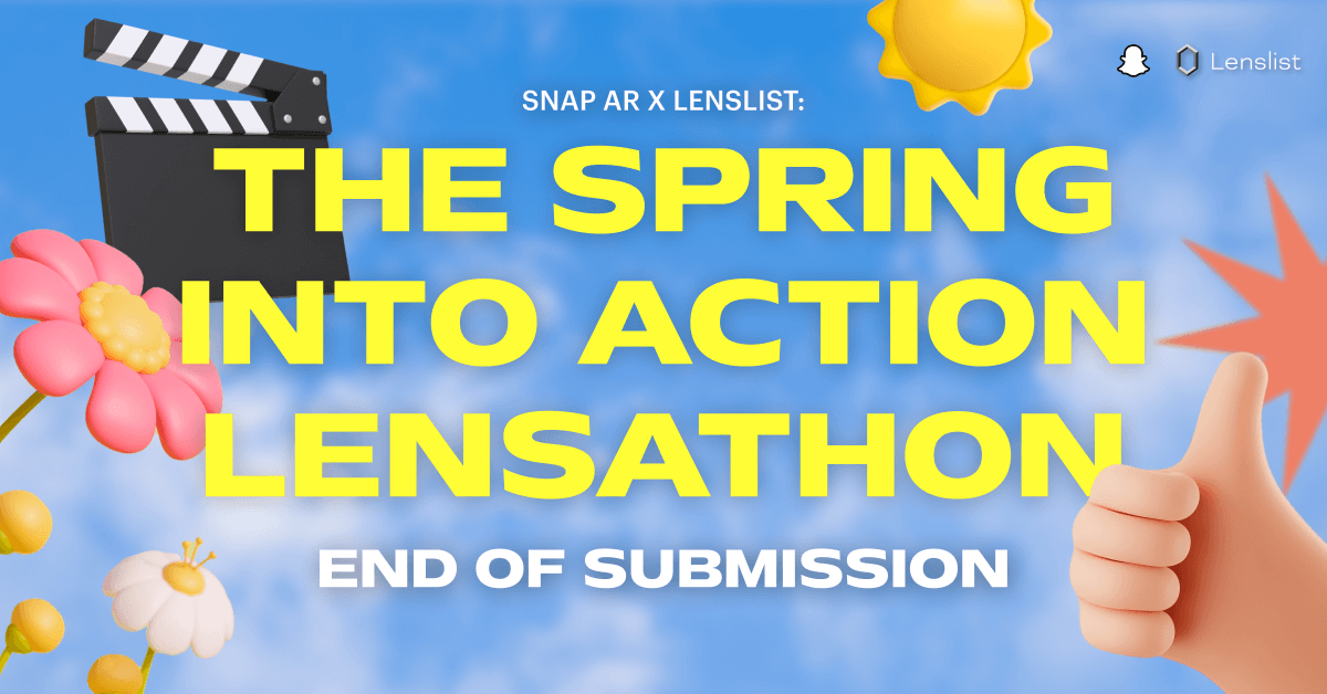 Time is UP! ⏰ Huge thanks to everyone who submitted for the @SnapAR x Lenslist Spring Into Action Lensathon! 👏 Your engagement and creativity blew us away! 🔥 Now, sit back, relax and let us do the rest. ✨ It's review time! 🏆 Who will win a share of the $30,000 prize pool?