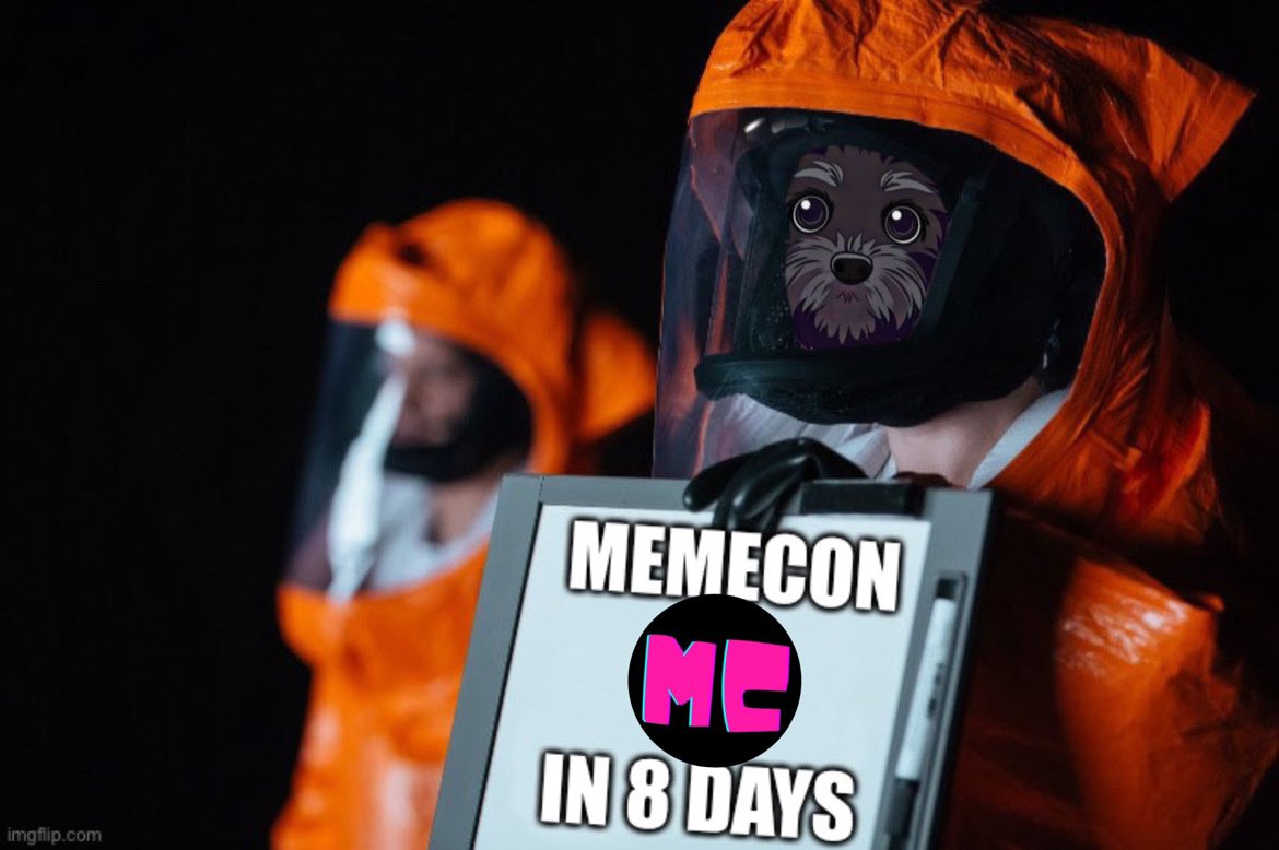 Gm 👋🏻 have a great week ahead $MYRA community 🐕‍🦺 Summer is close ⛱🕶 however @MEMECON_lol is even closer 🔥 8 days left until #MEMECON conference, see you there 😉