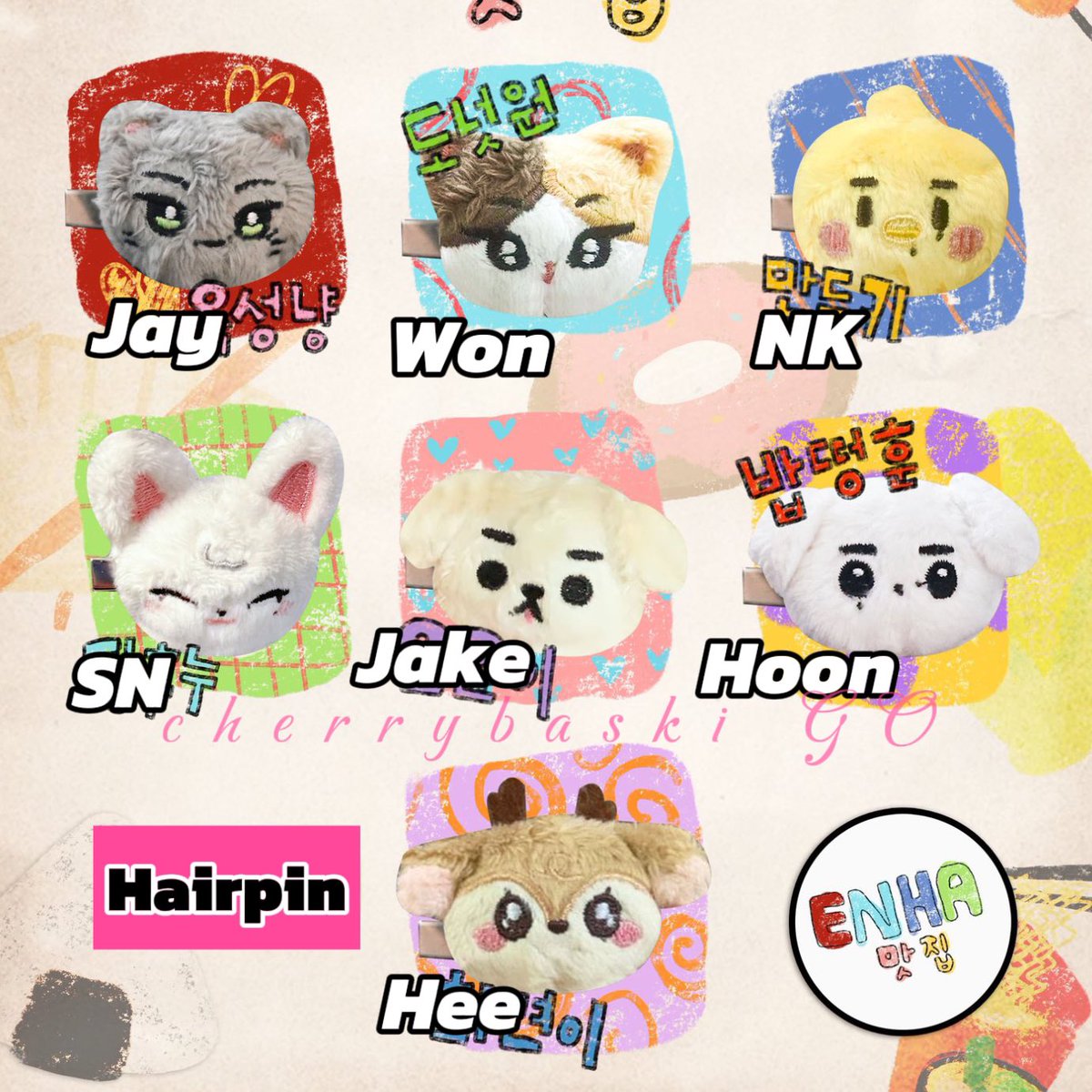 🇦🇺AUS / NZ 🇳🇿 GO  ✜ ship ww (GOM cohost DM)
✜ Enhypen OT7 doll + merch by <a href="/enha_yum/">ENHA맛집</a> 
Doll &amp; Accessories &amp; Hairpin from ~ $6.50 usd / $10.50 aud

⏰ 31 MAY, AEST

🔗: forms.gle/xDYfNot2VGU4HJ…

#ENHYPEN 엔하이픈 #희승 #정원 #제이 #제이크 #성훈 #선우 #니키