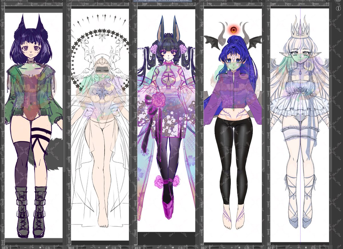 are u interested in adopts? I have 6 designs to choose from for sale. (5 you see, I don't have the 6th yet) Would you buy a design? please comment :3