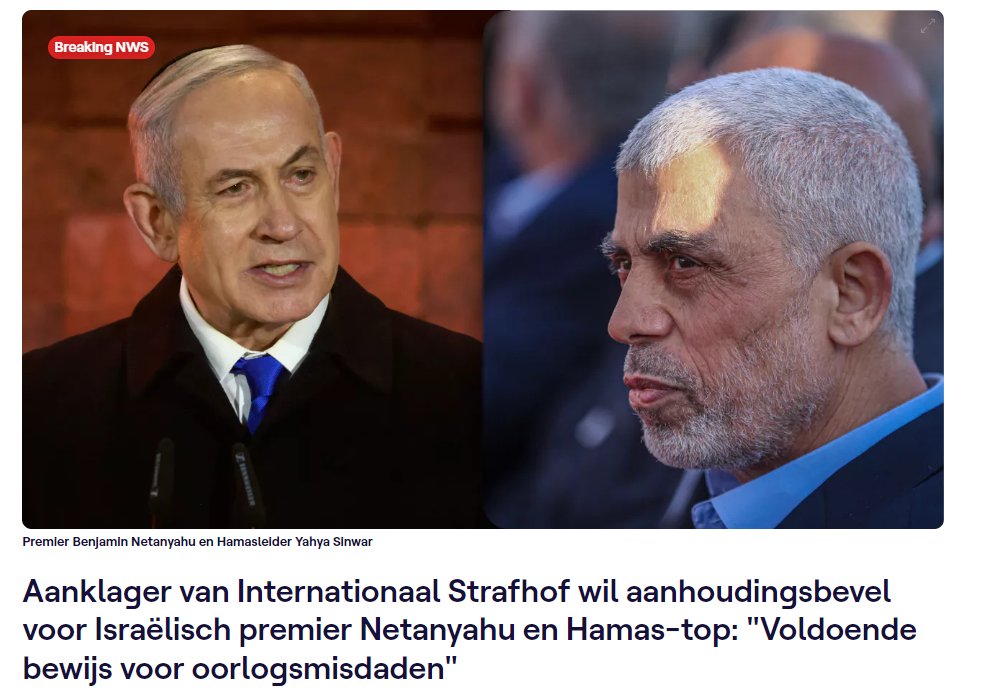 Arrestatiebevel oorlogsmisdadiger Netanyahu en Hamas-top is belangrijke stap richting gerechtigheid voor tienduizenden slachtoffers. Maar niet genoeg: staakt-het-vuren, erkenning Palestina en tweestatenoplossing is enige mogelijke oplossing richting duurzame vrede. #freegaza