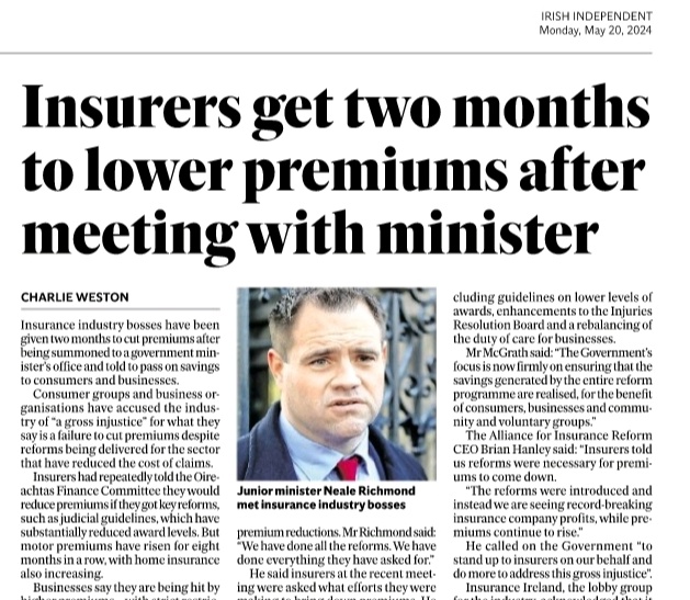 Things you say during an election May 2023, @nealerichmond gave Supermarkets a six-week ultimatum to bring down the cost of a basket of groceries. It didn't happen. Today, he is giving insurers two months to lower premiums. Spoofers who Govern