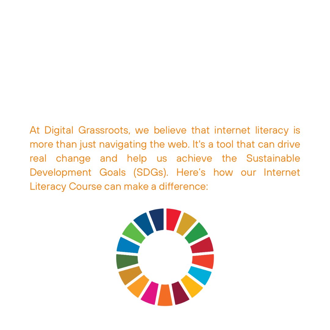 #MEETDIGRA and its internet literacy course which helps drive real change and help achieve the SDGs. Our course supports education, equality, and more.