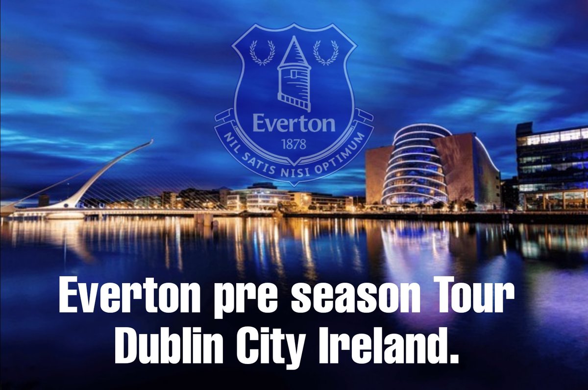 Everton pre season friendly the Blues are coming to Dublin 👀 All details will be announced in due course. And the official home of Everton in Dublin Slatterys Capel Street, Offical Everton supporters Club bar in Dublin City will be open for Blues before the game.