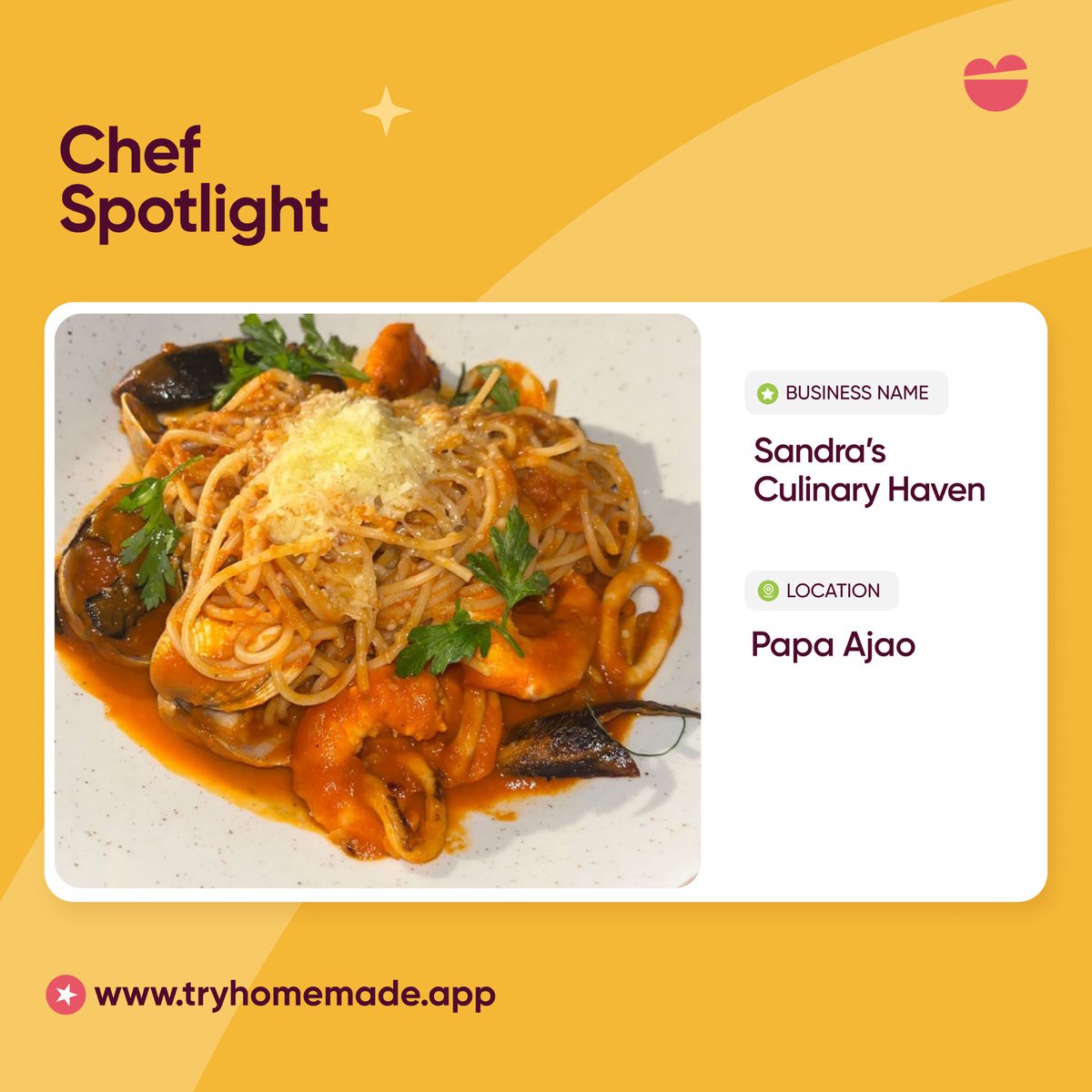 tryhomemade's tweet photo. Meet our Chef of the week Sandra Nwankwo. Chef Sandra is a homechef on Homemade platform and based in Papa Ajao, Lagos.

Hey, checkout Chef Sandra on https://t.co/8HkT969kfs’s-Culinary-Haven https://t.co/gpWj8aNlwq