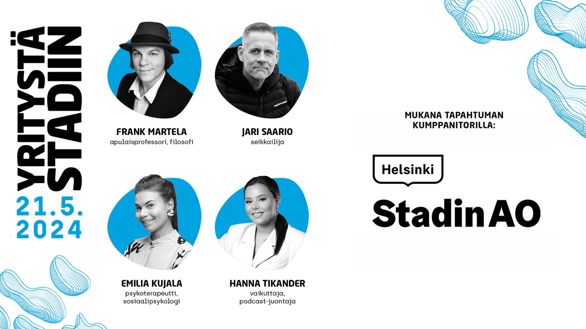 Stadin Ammattiopisto (@stadionao) on mukana maksuttomassa Yritystä Stadiin tapahtumassa huomenna 21.5. ja kertoo mielellään tapahtumassa lisää vaikkapa yrittäjän oppisopimuksesta ja monista muista mahdollisuuksista – ilmoittaudu mukaan: yritystastadiin.fi #YS24 #yrittäjät