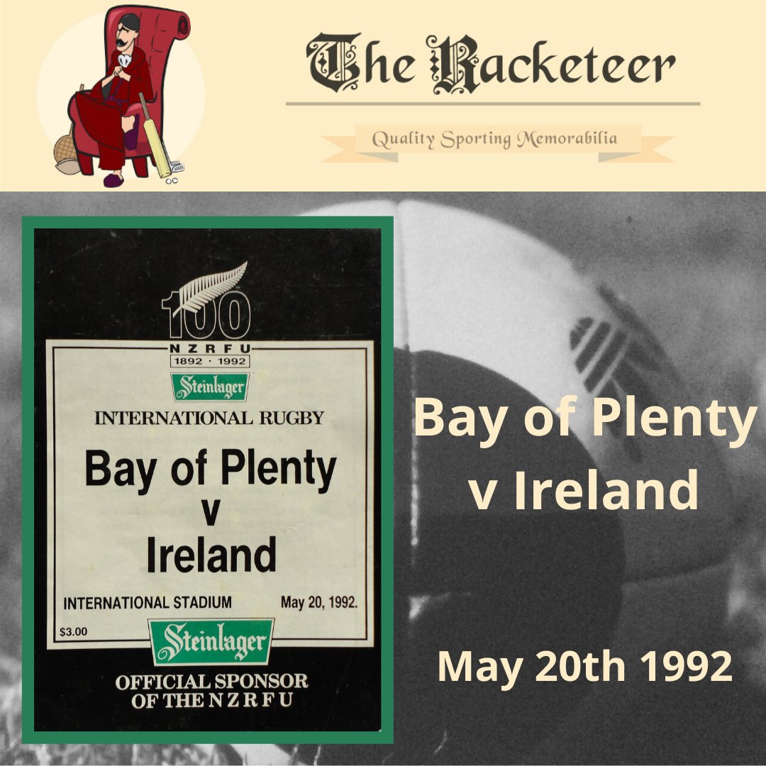 No doubt a tough tour game for @IrishRugby as they took on @BOPRugby - #OnThisDay in 1992

#rugbyprogrammes #bayofplenty #irishrugby 

the-racketeer.co.uk/programmes---u…