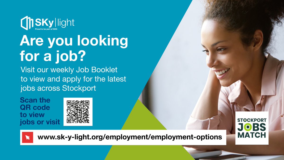 Are you looking for a job?  Visit our weekly Job Booklet to view and apply for the latest jobs across Stockport: 

Available every Monday morning!

orlo.uk/bfpUO