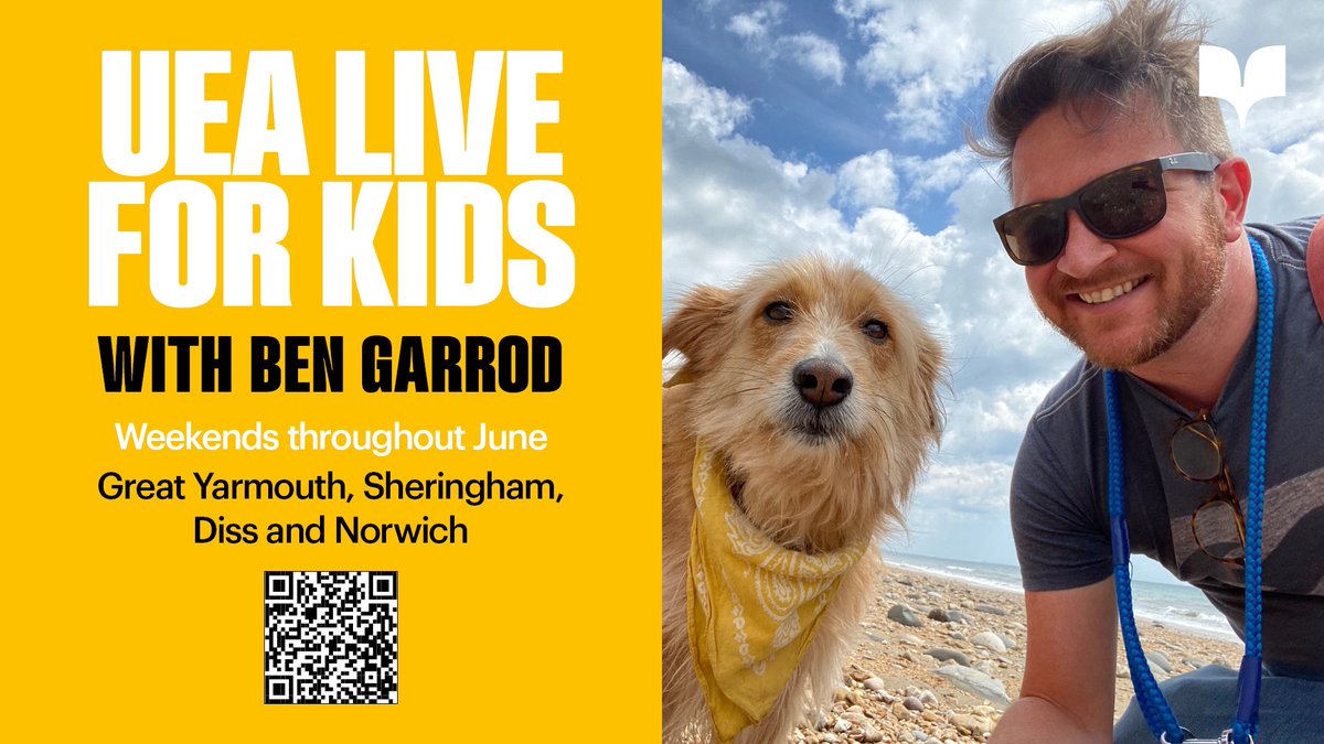 At this years UEA Live for Kids (hosted by valued YSA partner @uniofeastanglia, YSA ambassador, @Ben_garrod, will be diving into his new fiction book “Jack-Jack, A Dog in Africa” 🐶 Head to uealive.com to book your tickets! #uealive #dog #fictionbook #event #norwich