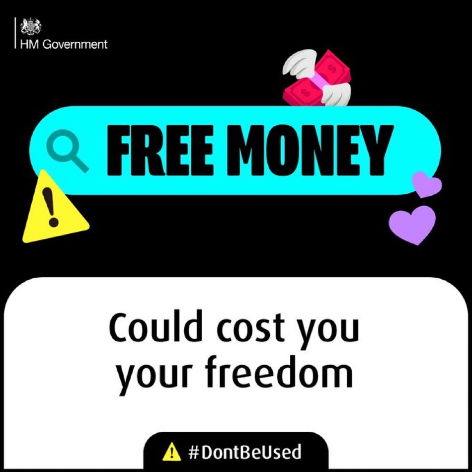 🤔Did you know that making a profit by receiving and transferring money for somebody else makes you a money mule? If you get caught doing this, you could get a criminal record. 🔗actionfraud.police.uk/a-z-of-fraud/m… #dontbeused #moneymule