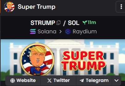 Super Trump - $STRUMP | Solana tweet media