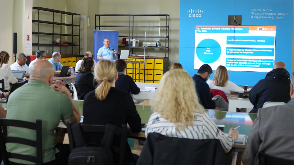 Hector_ISF's tweet image. Thanks to @WiktorWojtas and the EU PSAs from @EUHomeAffairs for their expertise at our Workshop! 🌟 Enlightening insights on security advisory enhanced our efforts in protecting tourist sites. Looking forward to future collaborations! 🛡️ 
#HectorProject #SecurityEU #Thessaloniki