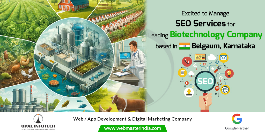 “SEO is Not a Choice, but a Necessity for Your Business to Grow.”

Opal Infotech is thrilled to be managing SEO services for a prominent Biotechnology Company located in Belgaum, Karnataka! 

Visit-webmasterindia.com/digital-market… 

#OpalInfotech #SEO #SearchEngineOptimization