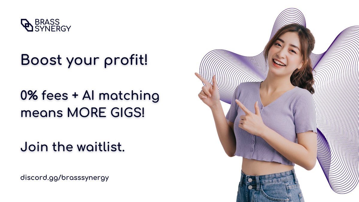 Are platform fees killing your profit?

Brass puts you first. 0% fees + AI matching means more money in your pocket & the right gigs coming your way. Join the waitlist!

🔽Check the comment below to get started🔽

#brasssynergy #web3jobs #freelancelife #cryptojobs #web3careers