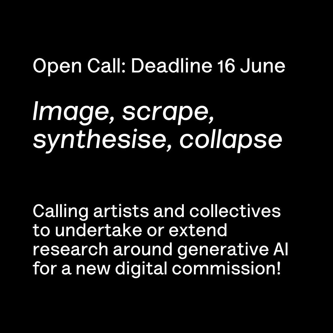 Our free open call is for artists/collectives to undertake or extend research around generative AI, self-made tools or similar advanced technology. The research will form a new commission to feature on Unthinking Photography and at TPG.⁠ ⁠thephotographersgallery.org.uk/whats-on/open-…