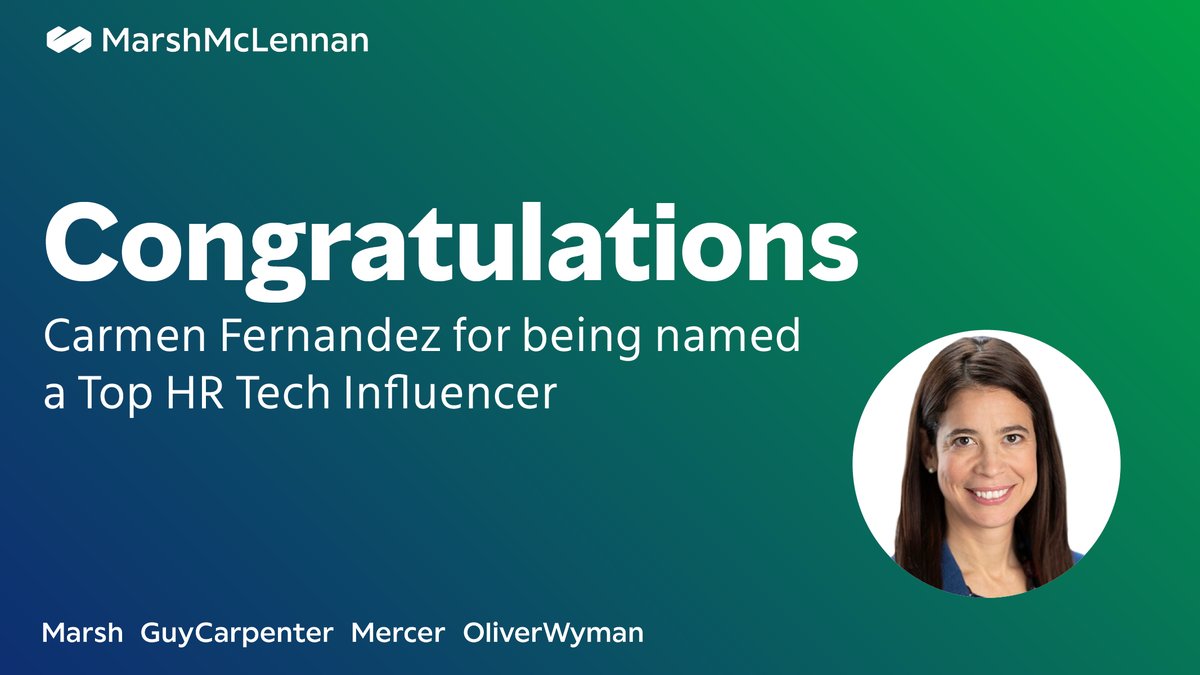 We’re thrilled to see Carmen Fernandez named a Top #HR Tech Influencer by @HRExecMag for 2024. Congratulations to Carmen for continuing to inspire with your vision and #leadership. bit.ly/3yCgCrq #FutureofWork