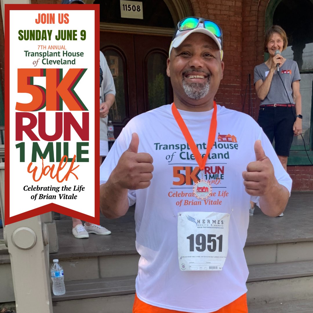 Transplant House of Cleveland is inviting you to their 7th Annual 5K Run & 1 Mile Walk on Sunday, June 9th! This family-friendly event is open to runners of all ages and skill levels. Dogs are welcome too! Register here: ow.ly/wvVn50RuRBU