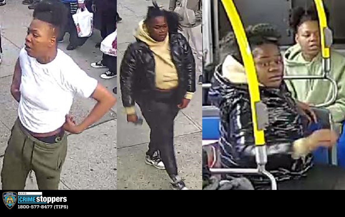 🚨WANTED for FORCIBLE TOUCHING: On 5/11/24 at 7:40 PM, on the S35 bus approaching Brooklyn Ave & Church Ave, the suspects grabbed a 26-year-old woman's buttocks before getting into a physical altercation with her. Any info? DM @NYPDTips or Call 800-577-TIPS/8477 (Confidential)