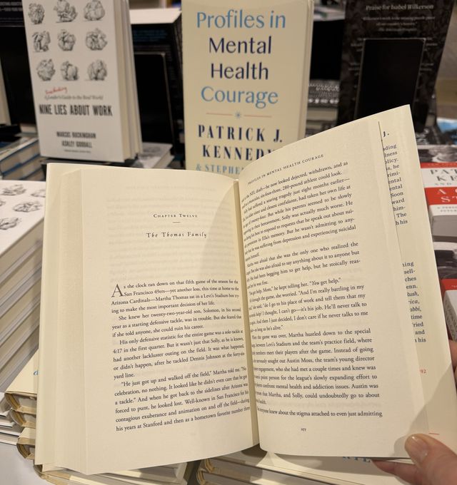 Profiles In Mental Health Courage by @PJK4BrainHealth and @stephen_fried is now available. The Thomas's story is Chapter 12. We are grateful for their courage to share their story. This book is essential for anyone who wants to better understand America’s mental health crisis.