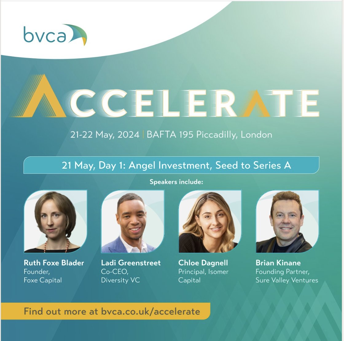 See y'all tomorrow in <a href="/London/">London</a> <a href="/BVCA/">BVCA</a> Accelerate reppin' <a href="/FoxeCapital/">Foxe Capital</a> with <a href="/diversityvc/">Diversity VC</a> <a href="/isomercapital/">Isomer Capital</a> <a href="/SureValley/">SVV (Sure Valley Ventures)</a>