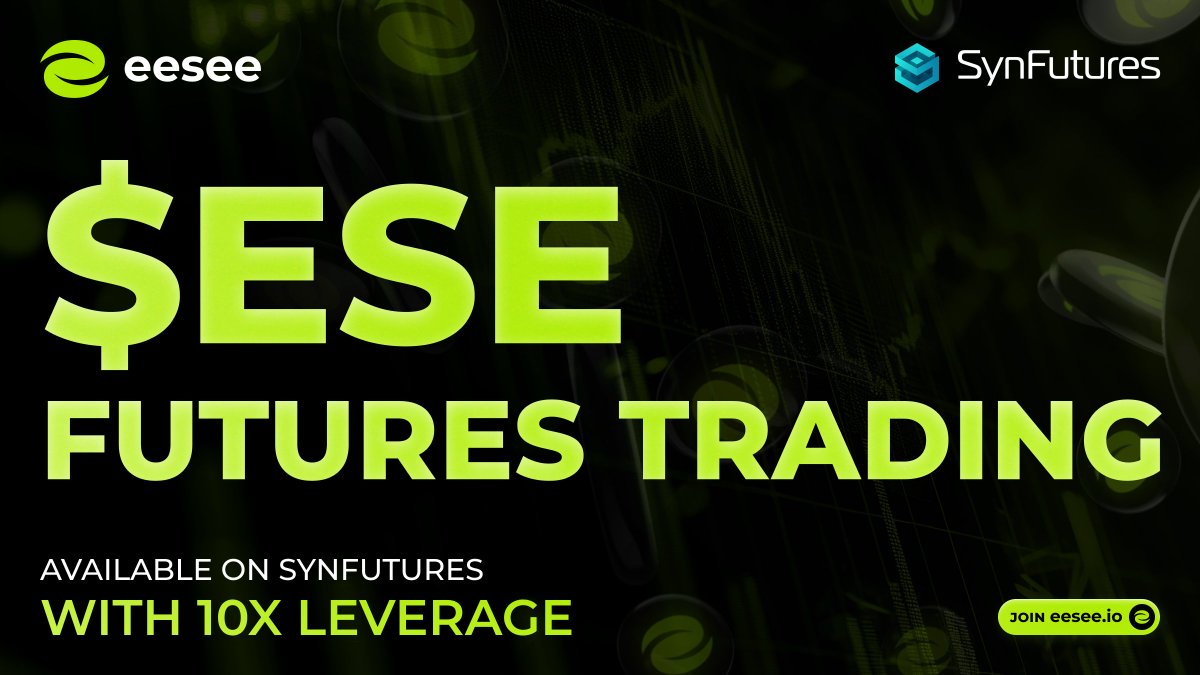 $ESE leverage trading is live on the biggest Blast DEX - <a href="/SynFuturesDefi/">SynFutures</a>! 📈

✅ Get ready to trade $ESE with up to 10x leverage!

SynFutures is the biggest @Blast_L2 native DEX, meaning that trading $ESE also earn you Blast points &amp; Gold! 

💎 More benefits await- by providing