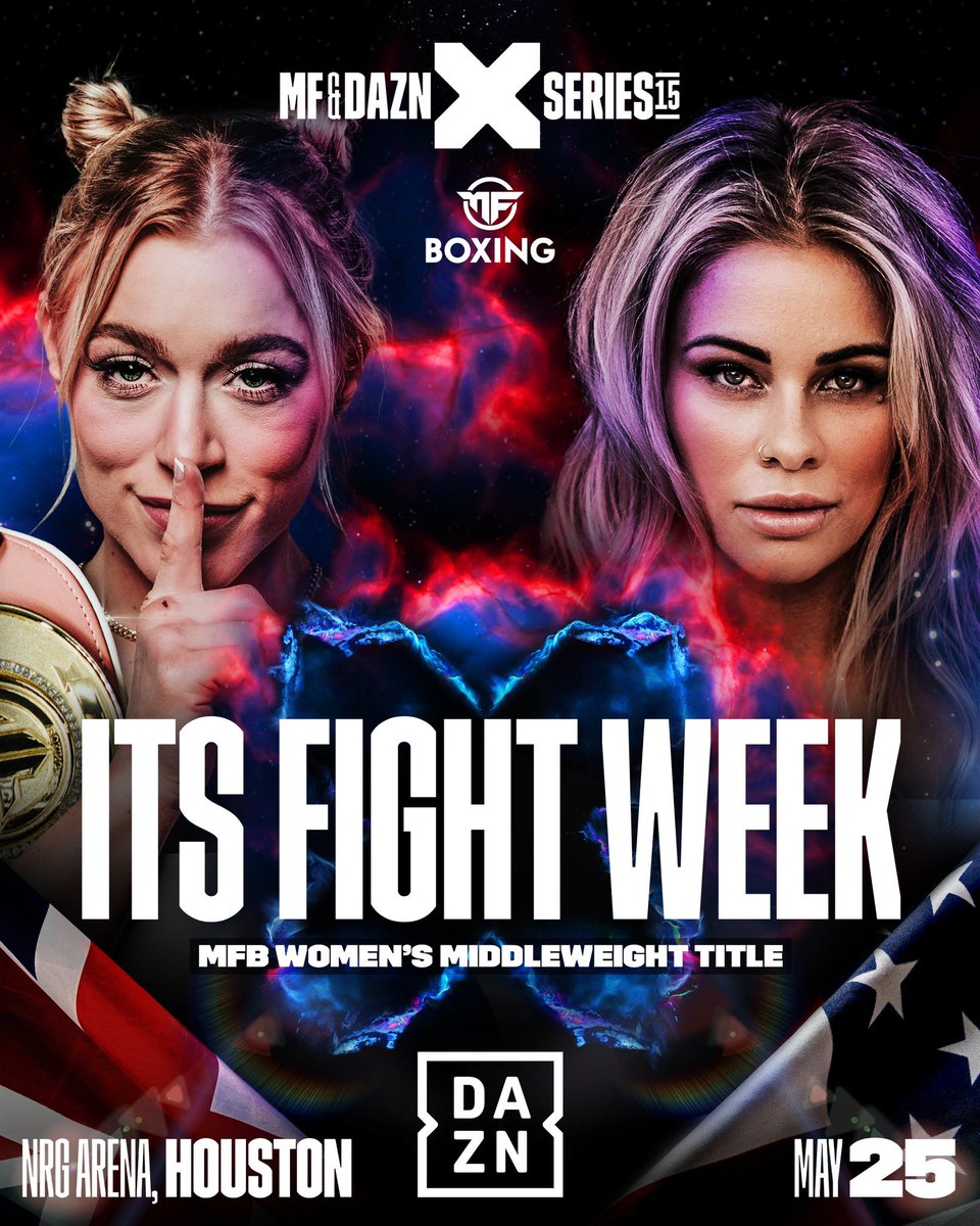 ‼️ It is Fight Week in Houston for Misfits 15 as the FIRST Female Main Event happens on Misfits between Elle Brooke and Paige VanZant 🥊🇺🇸👭