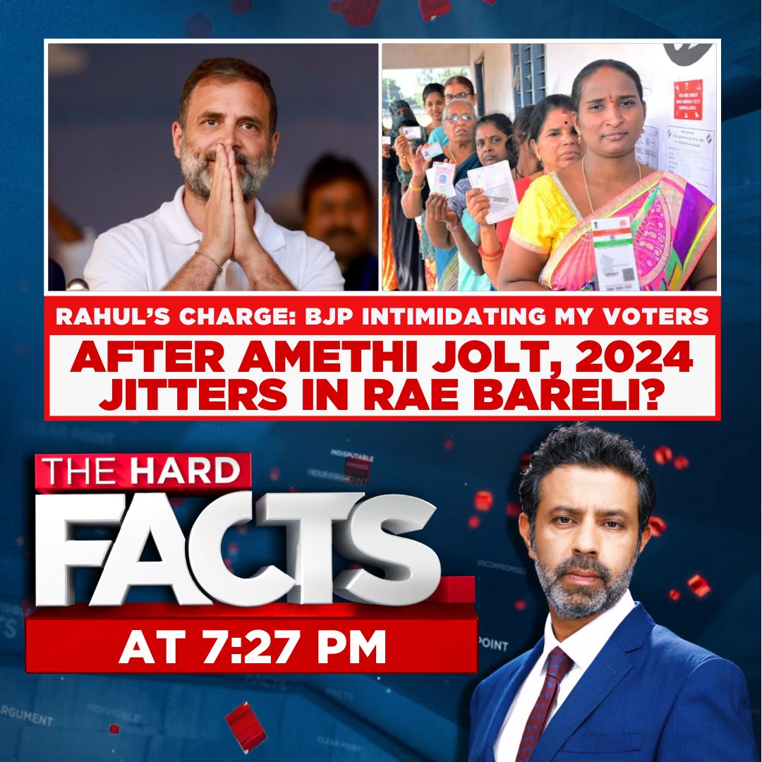 Rahul's charge: #BJP intimidating my voters

After #Amethi jolt, 2024 jitters in #RaeBarelli?

Watch #TheHardFacts with @RShivshankar at 7:27 PM only on CNN-News18