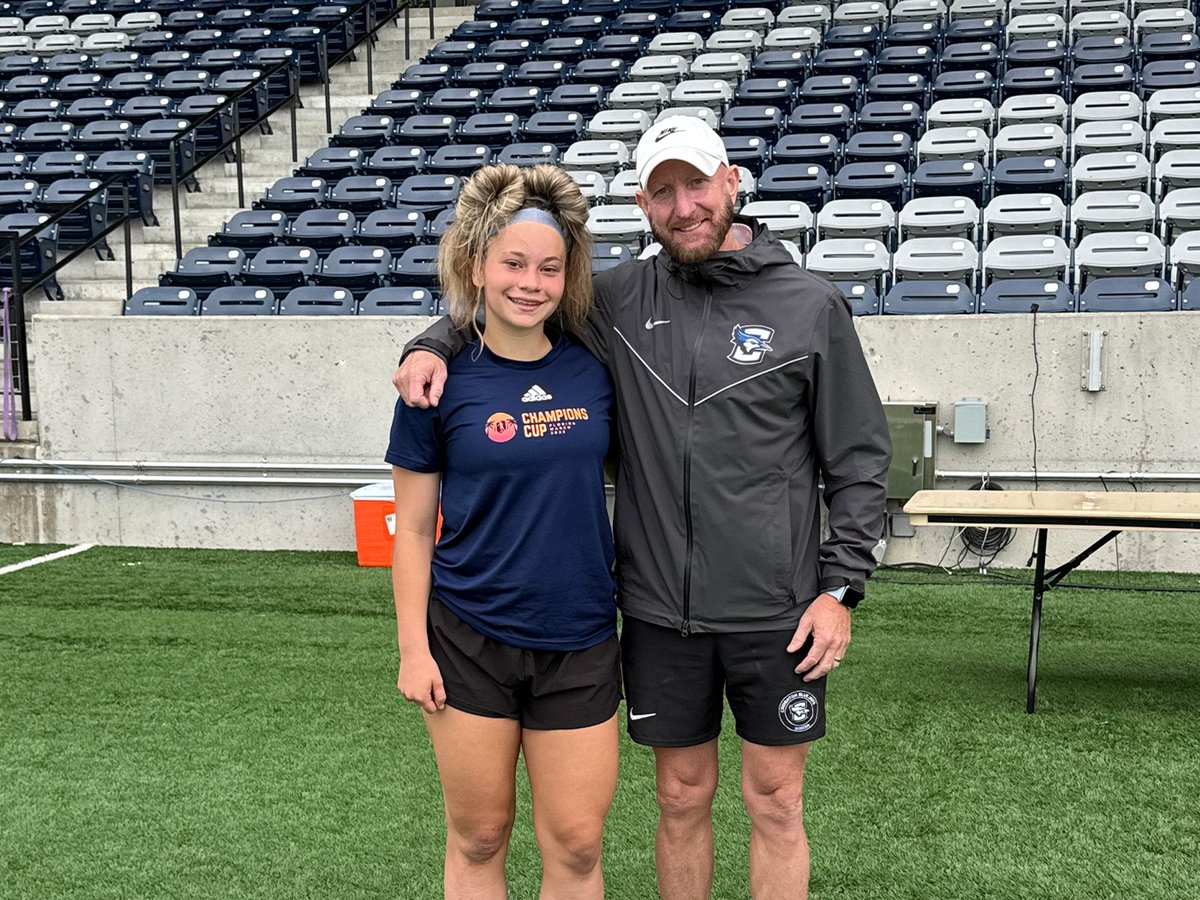 Loved competing at the @CreightonWSoc Summer ID Camp yesterday! Thank you @jimmywalker8200 @livthompson_9 and @scott_rissler. It was great to see your impressive facilities. #GoJays 🔵⚪️⚽️ @ImYouthSoccer @SoccerMomInt @RRaptorsfc
