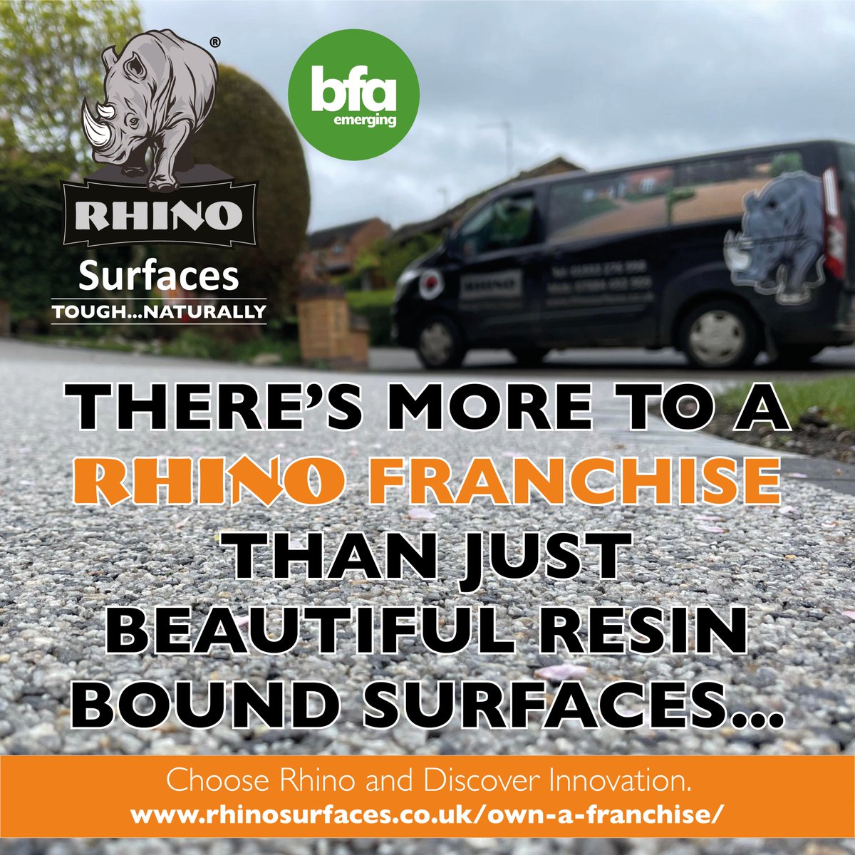 Visit our website to find out more about the rewarding benefits of being a Rhino Franchisee:
rhinosurfaces.co.uk/own-a-franchis…

Choose Rhino and Discover Innovation

#franchiseuk #franchising #resinbounduk #civvystreet  #redundancy #newcareer #investmentopportunity #resinbound #motivation