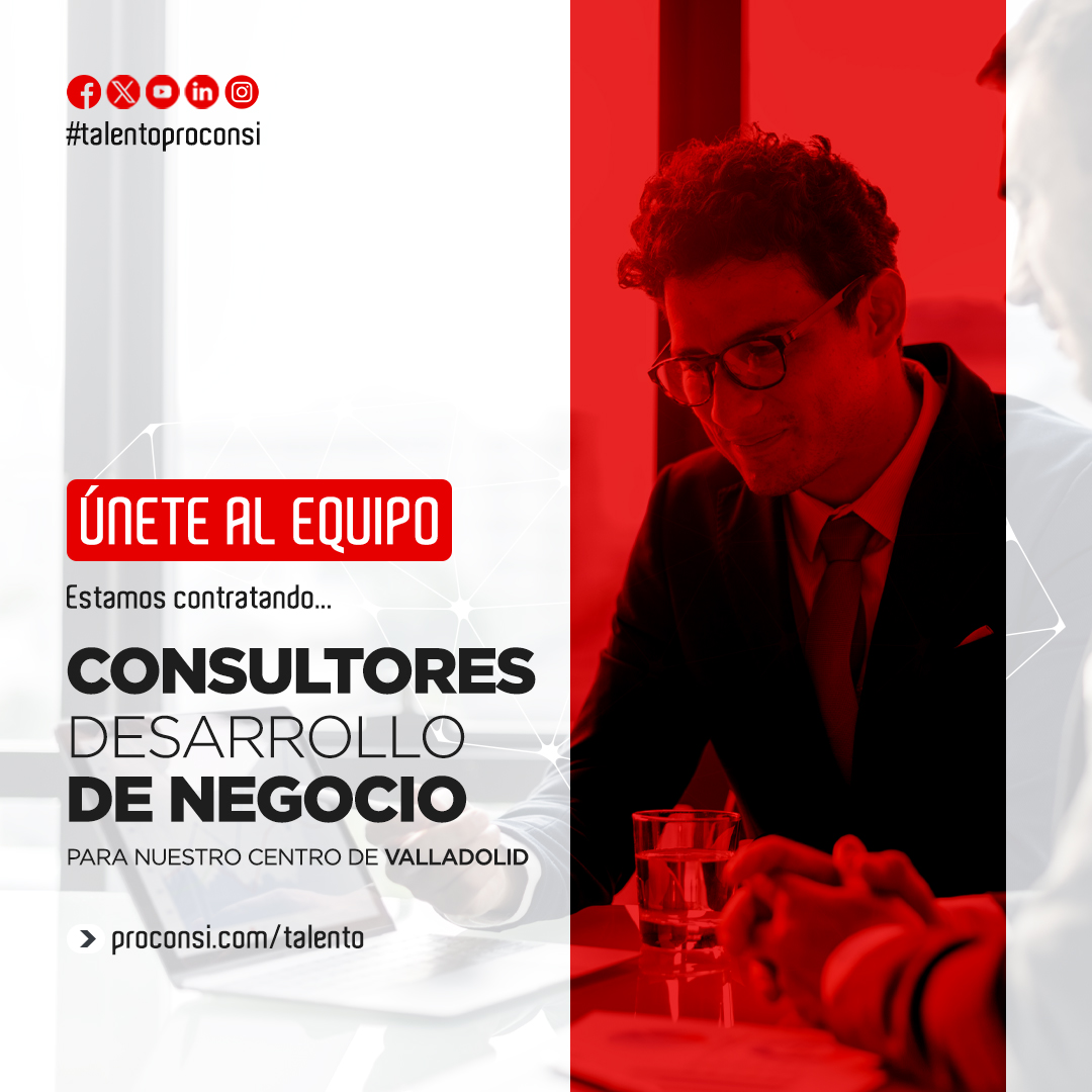 proconsi's tweet image. 🔈Buscamos #Consultores capaces de detectar necesidades y proponer soluciones óptimas en el ámbito del #DesarrolloDeSoftware, #Ciberseguridad y #Sistemas, para nuestro Centro de #Valladolid. 

👉¡Envíanos tu CV! linkedin.com/jobs/view/3930…

#hiring #consultor #empleo