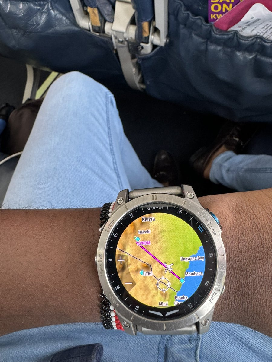 KhalifKairo's tweet image. Garmin watch is goated, even at 25K feet and zero internet it will give you exact location, track, heading and ground speed.
